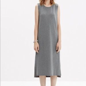 Madewell Gray Jersey Midi Dress